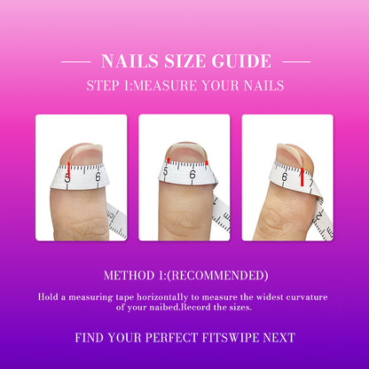 Guldana Mystery Box 10 pcs Handmade Press On Nails Reusable Acrylic Press Nails Elegant Nails